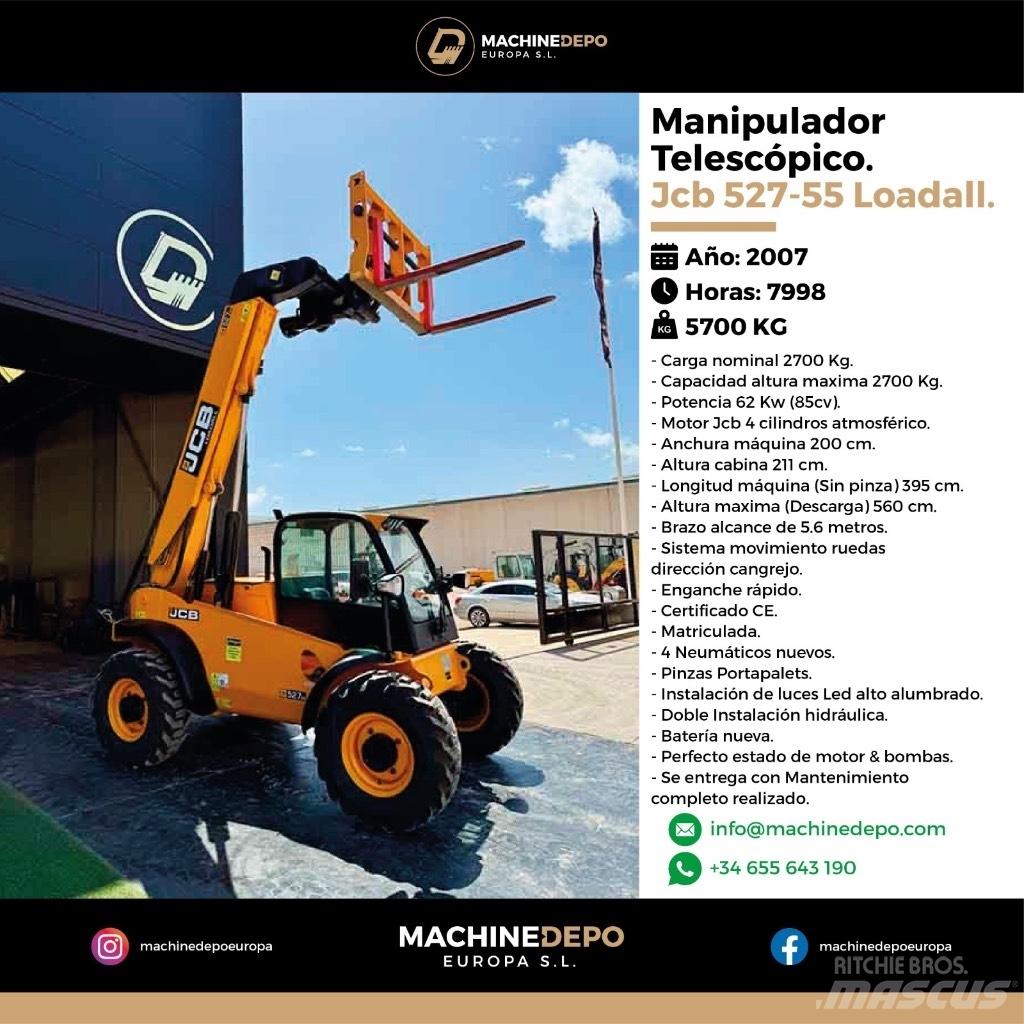 JCB 527-55 Телескопічні навантажувачі