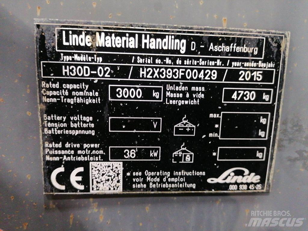 Linde H30D-02 Дизельні навантажувачі