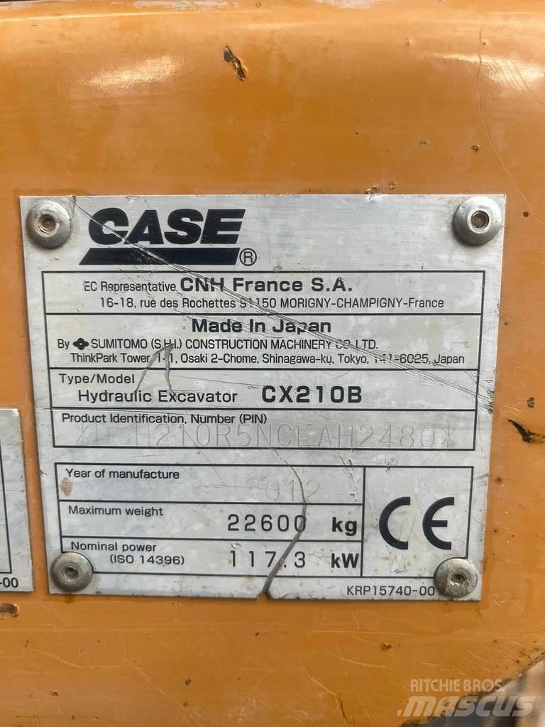CASE CX210B Гусеничні екскаватори