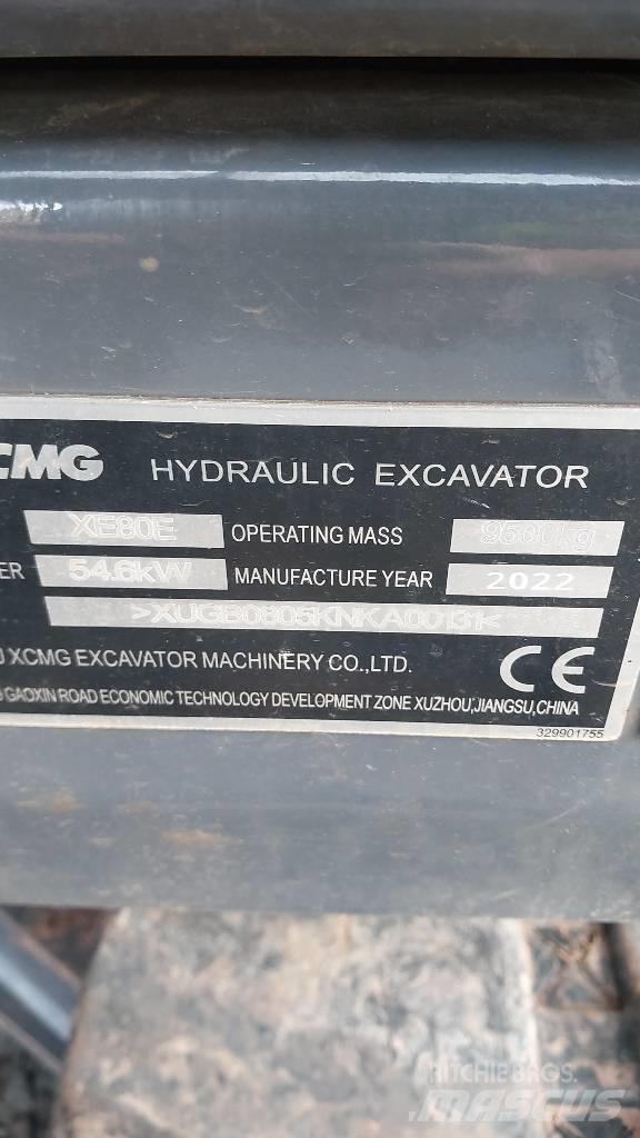 XCMG XE 80 E Середні екскаватори 7т. - 12т.