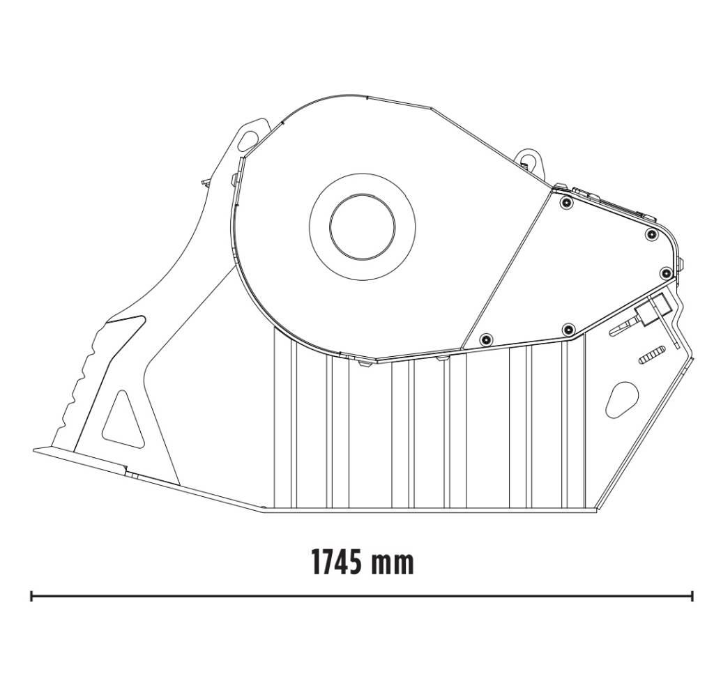 MB Crusher BF60.1 S4 Будівельні роздрібнювачі