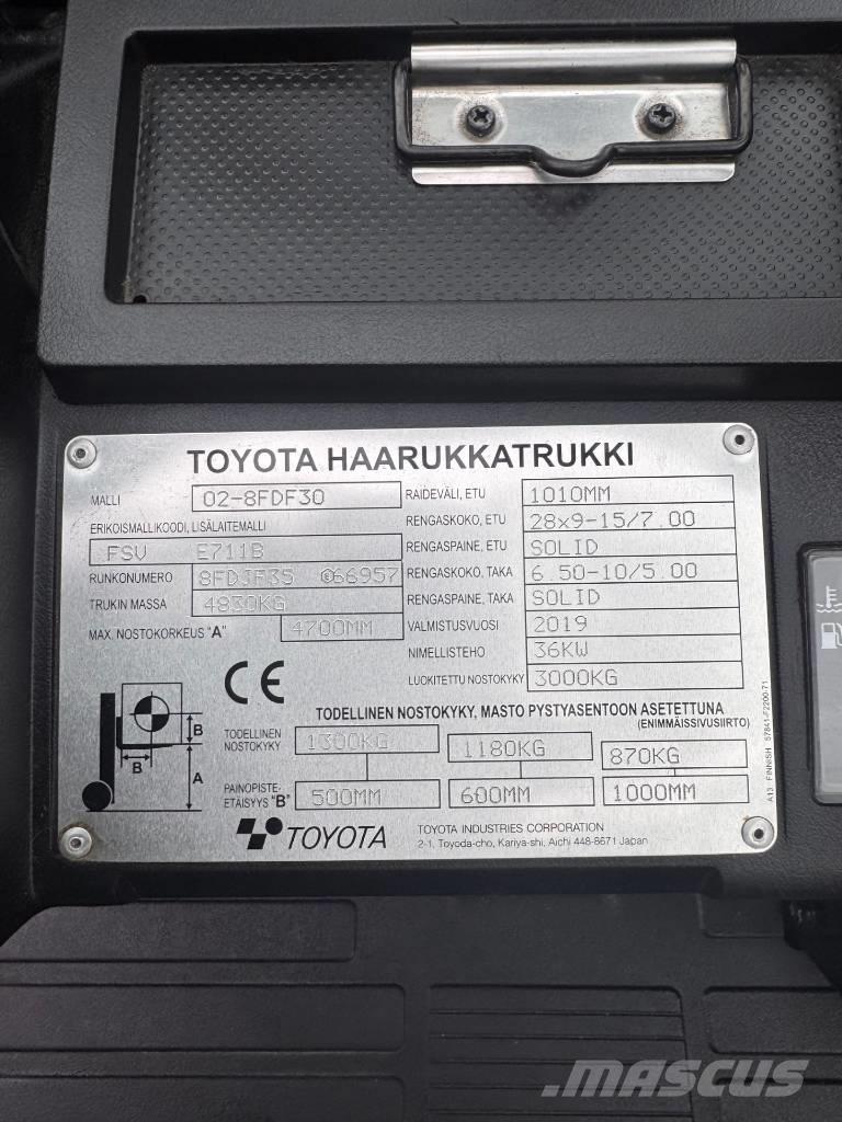 Toyota 02-8 FDF 30 Дизельні навантажувачі