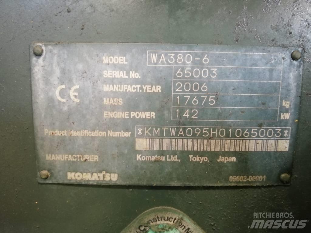 Komatsu WA 380-6 Фронтальні навантажувачі