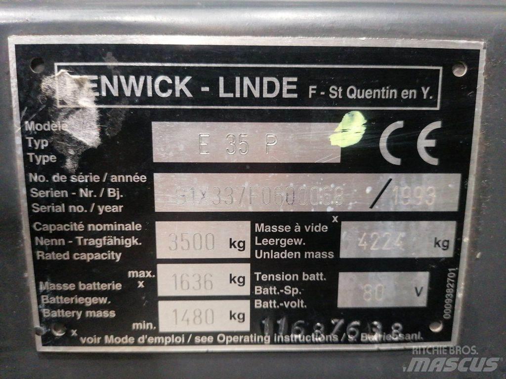 Linde E35P Електронавантажувачі