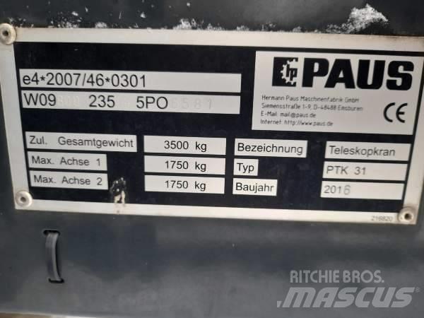 Paus PTK 31 Інші крани
