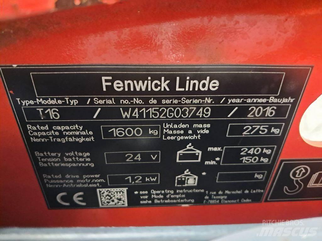 Linde T16 Ручні гідравлічні візки