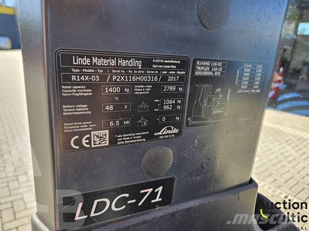 Linde R14X-03 Підбірник заказів із середніх ярусів