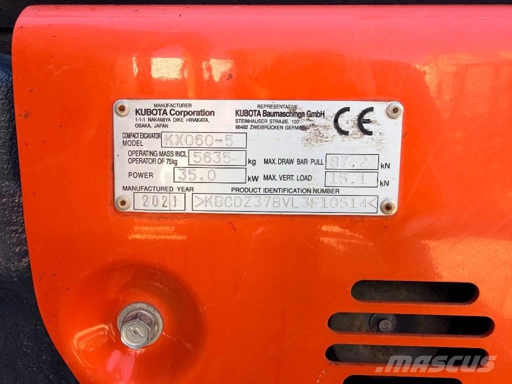 Kubota KX060-5 GLS2 Міні-екскаватори < 7т