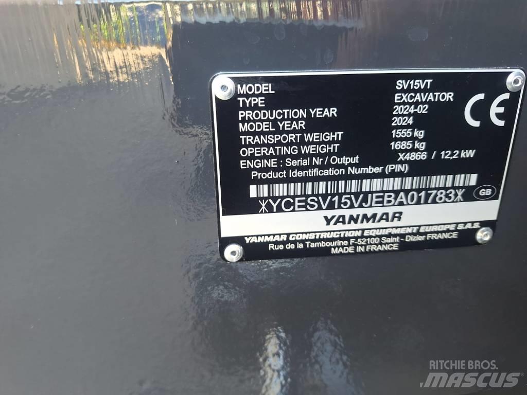 Yanmar SV 15 Міні-екскаватори < 7т