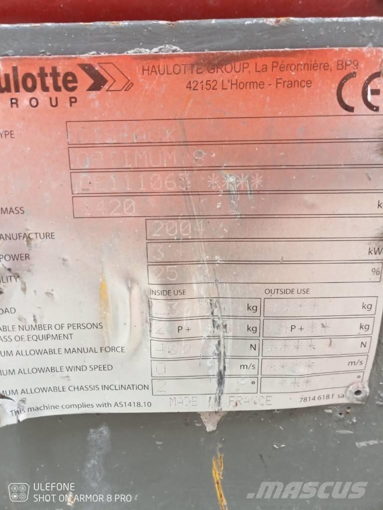 Haulotte Optimum  8 Підйомники-ножиці