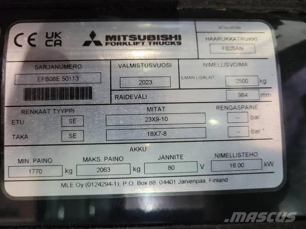 Mitsubishi FB 25 AN Електронавантажувачі