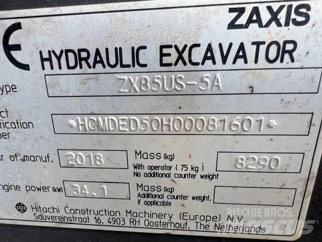 Hitachi ZX85US-5A Середні екскаватори 7т. - 12т.