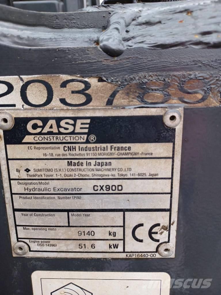 CASE CX 90 D Середні екскаватори 7т. - 12т.