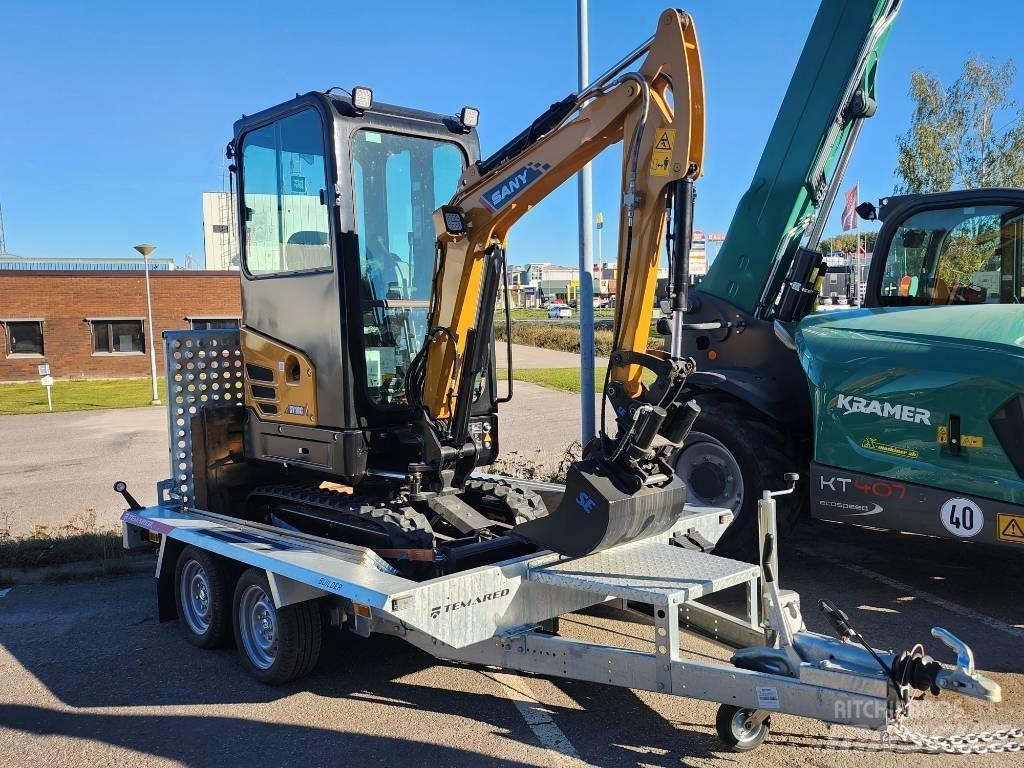 Sany 1.8 T Med Släp Міні-екскаватори < 7т
