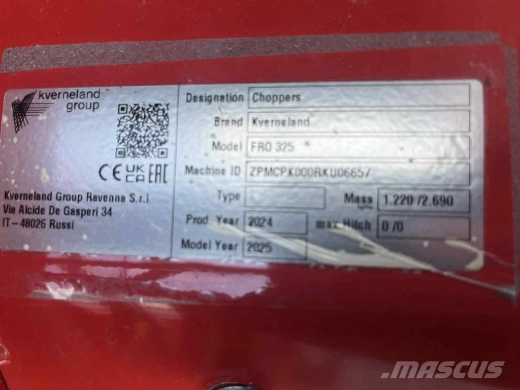 Kverneland FRO 325 Газонні і лукові косилки