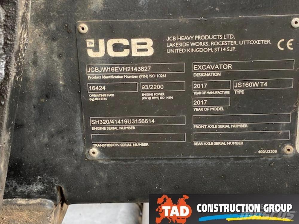 JCB JS 160 W Колісні екскаватори