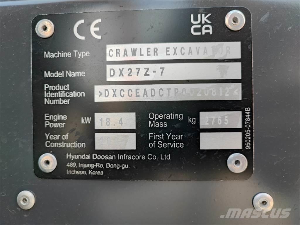 Develon DX27Z-7 Сільгосптехніка - Інші