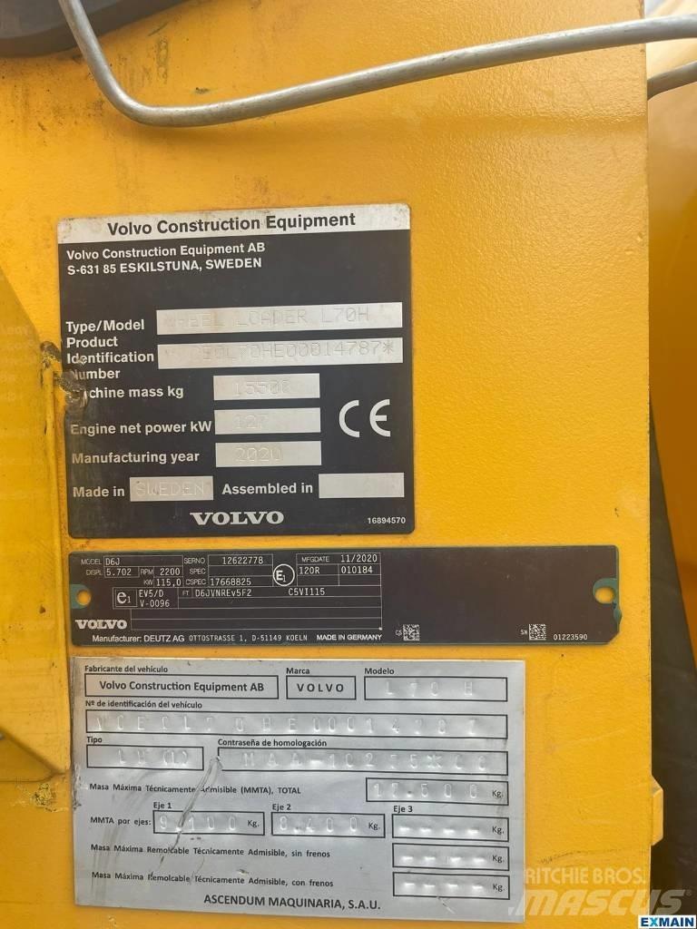 Volvo L 70 H Фронтальні навантажувачі
