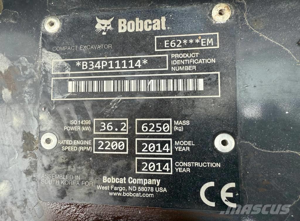 Bobcat E 62 Міні-екскаватори < 7т