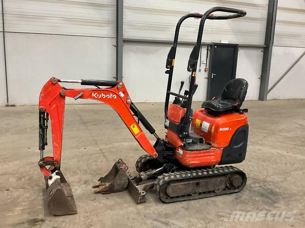 Kubota K 008-3 Міні-екскаватори < 7т