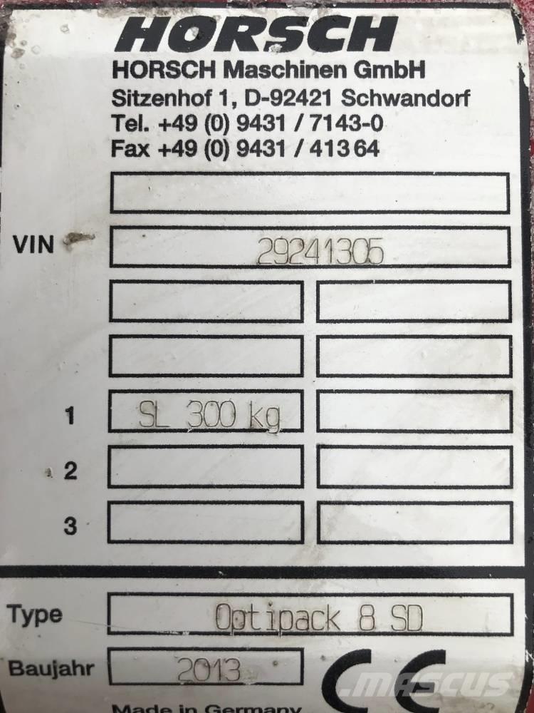 Horsch Optipack 8 SD Дискові борони