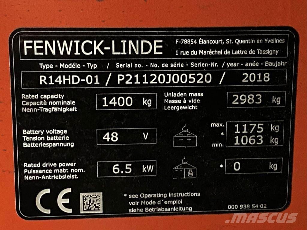 Linde R14HD Річ-трак із високим підйомом