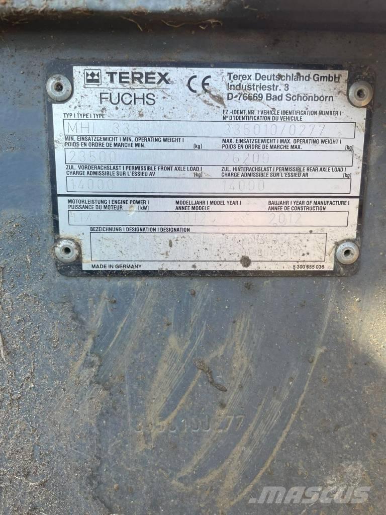 Fuchs MHL 335 Перевантажувачі металобрухту/промислові навантажувачі