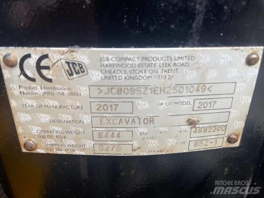 JCB 85 Z Середні екскаватори 7т. - 12т.