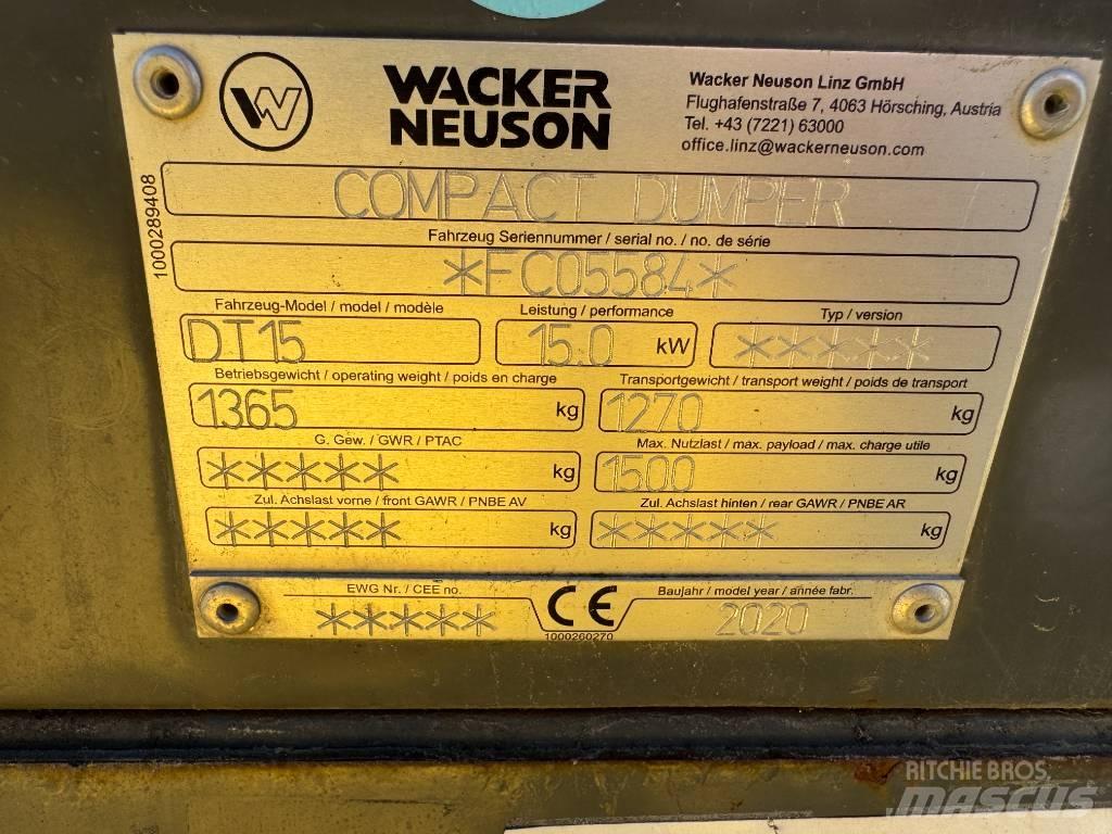 Wacker Neuson DT15 Гусеничні самоскиди