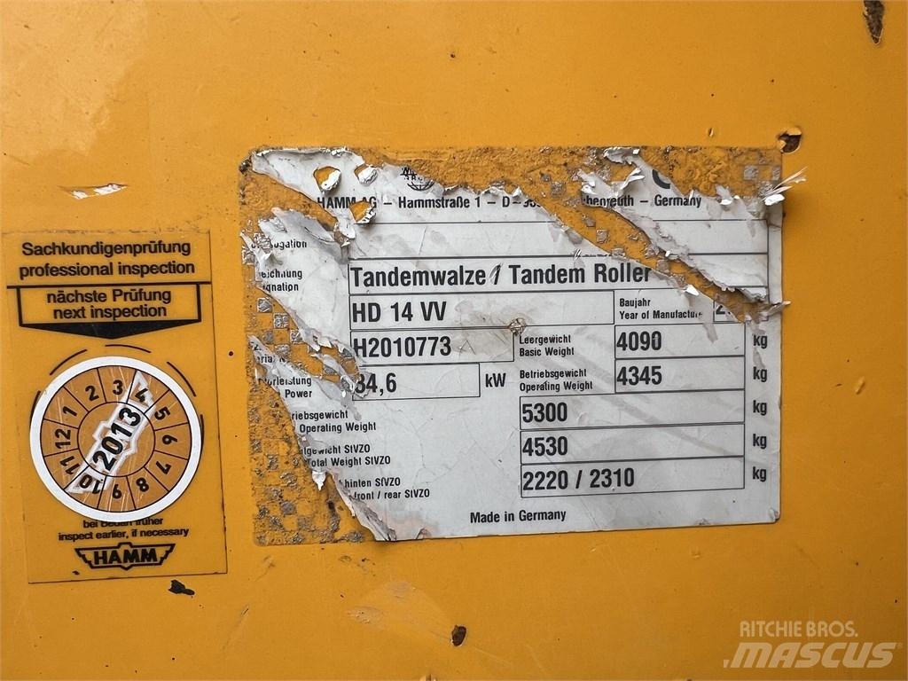 Hamm HD 14 VV Котки тротуарні