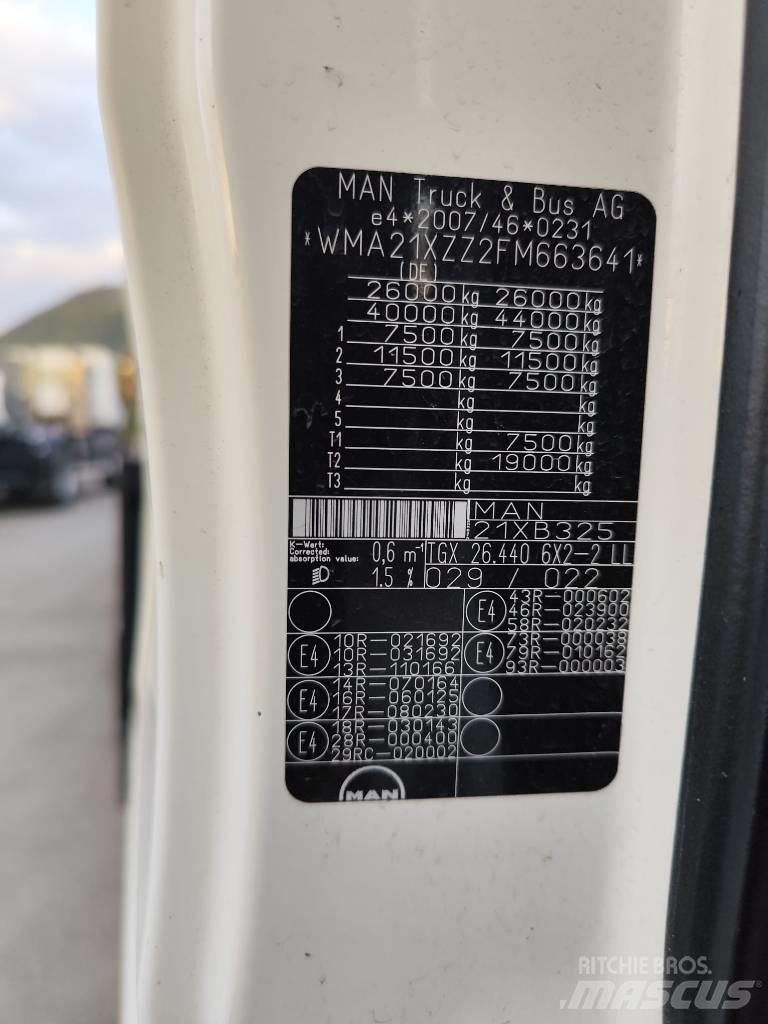 MAN TGX 26.440 Бортові вантажівки