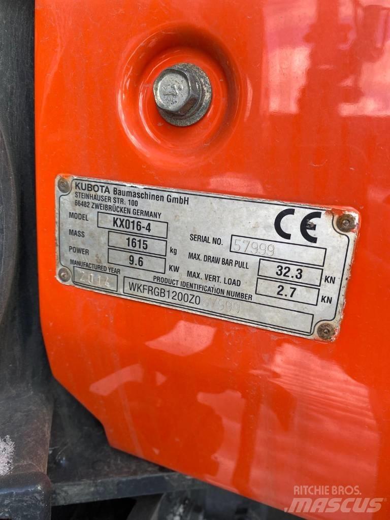 Kubota KX016-4 Міні-екскаватори < 7т