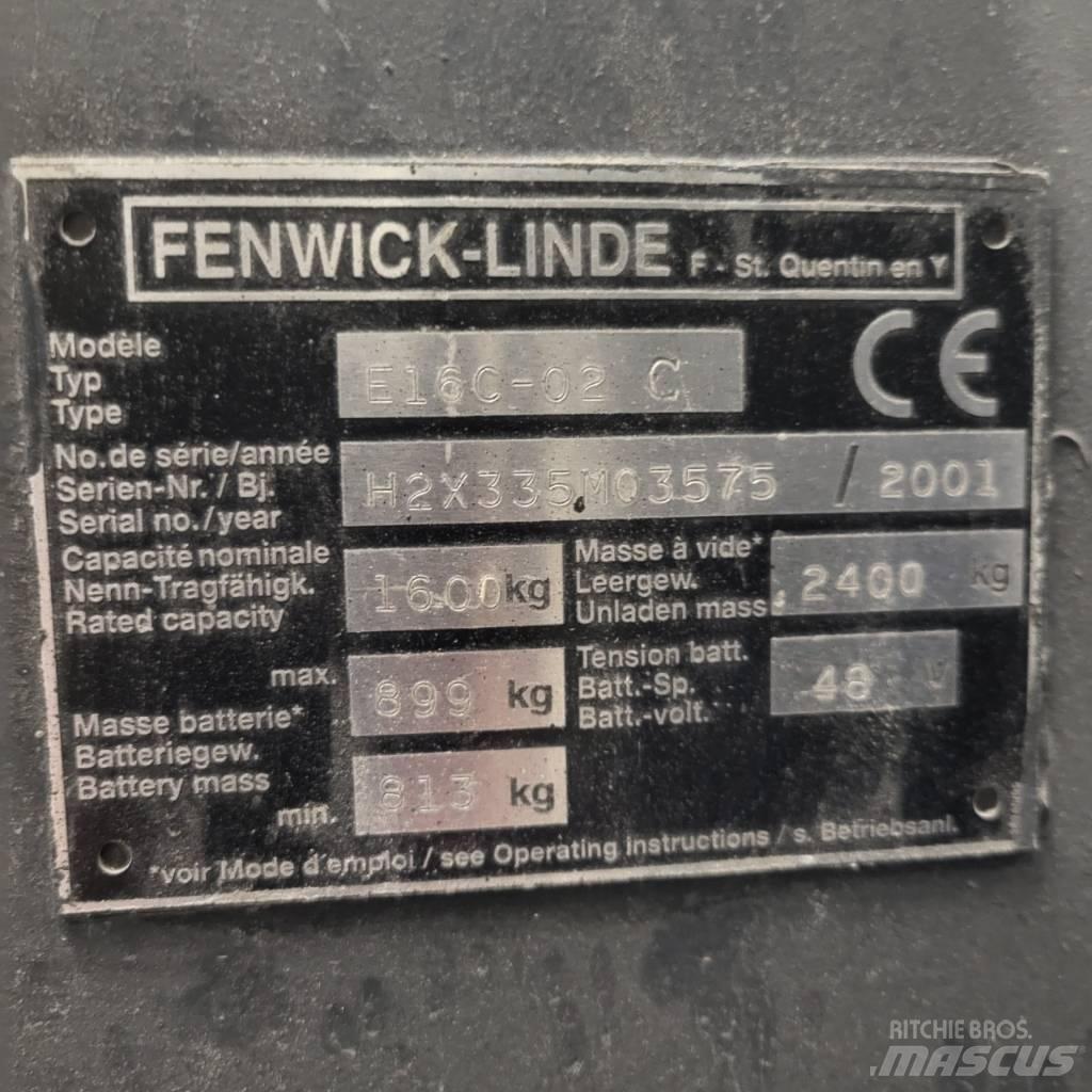 Linde E16C-02 Електронавантажувачі