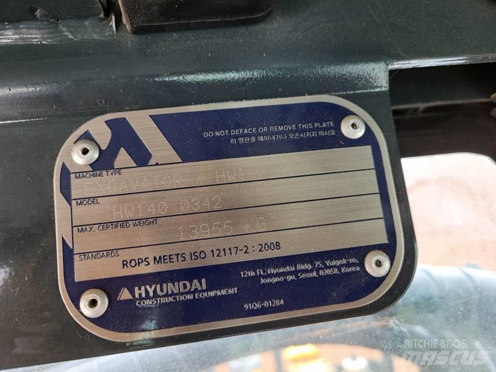 Hyundai HW 140 Колісні екскаватори