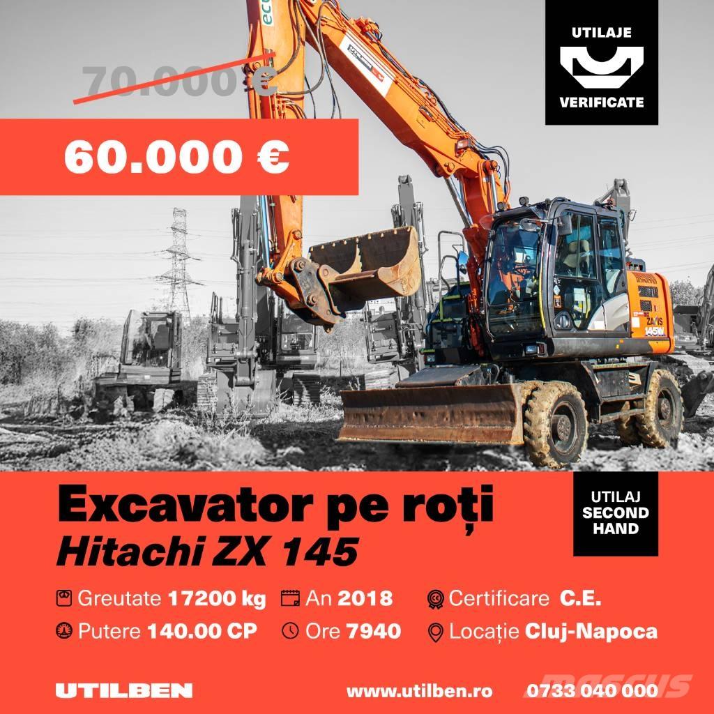  Hitach ZX 145 Колісні екскаватори