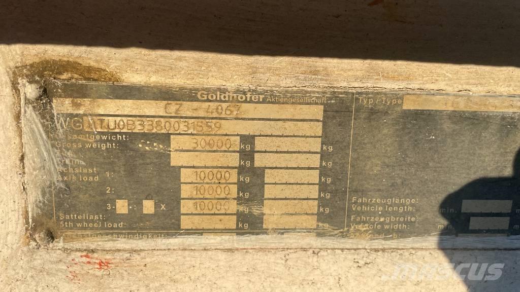 Goldhofer TU 3- 24/80 Низькорамні причепи