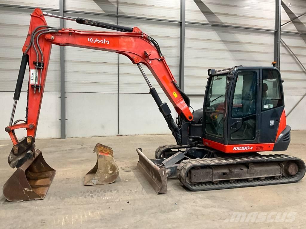 Kubota KX 080-4 Середні екскаватори 7т. - 12т.