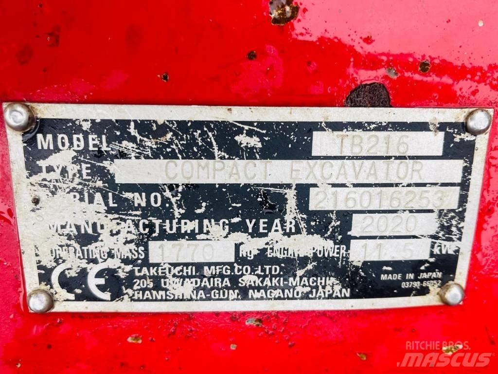 Takeuchi TB 216 Міні-екскаватори < 7т