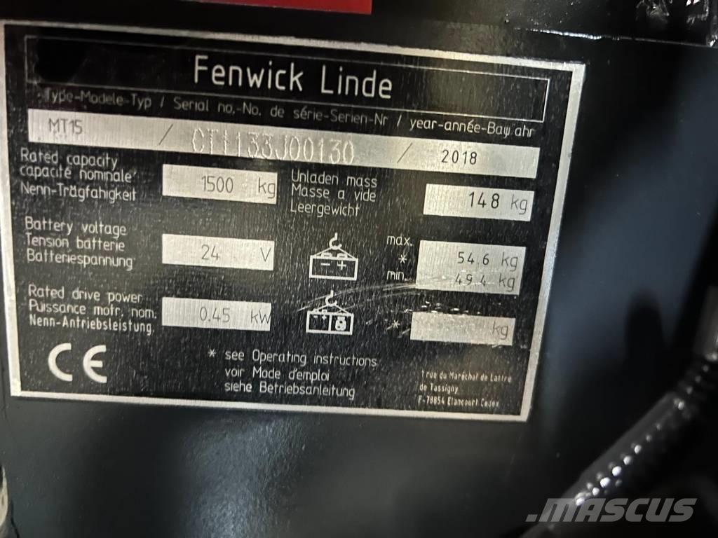 Linde MT 15 Штабелери