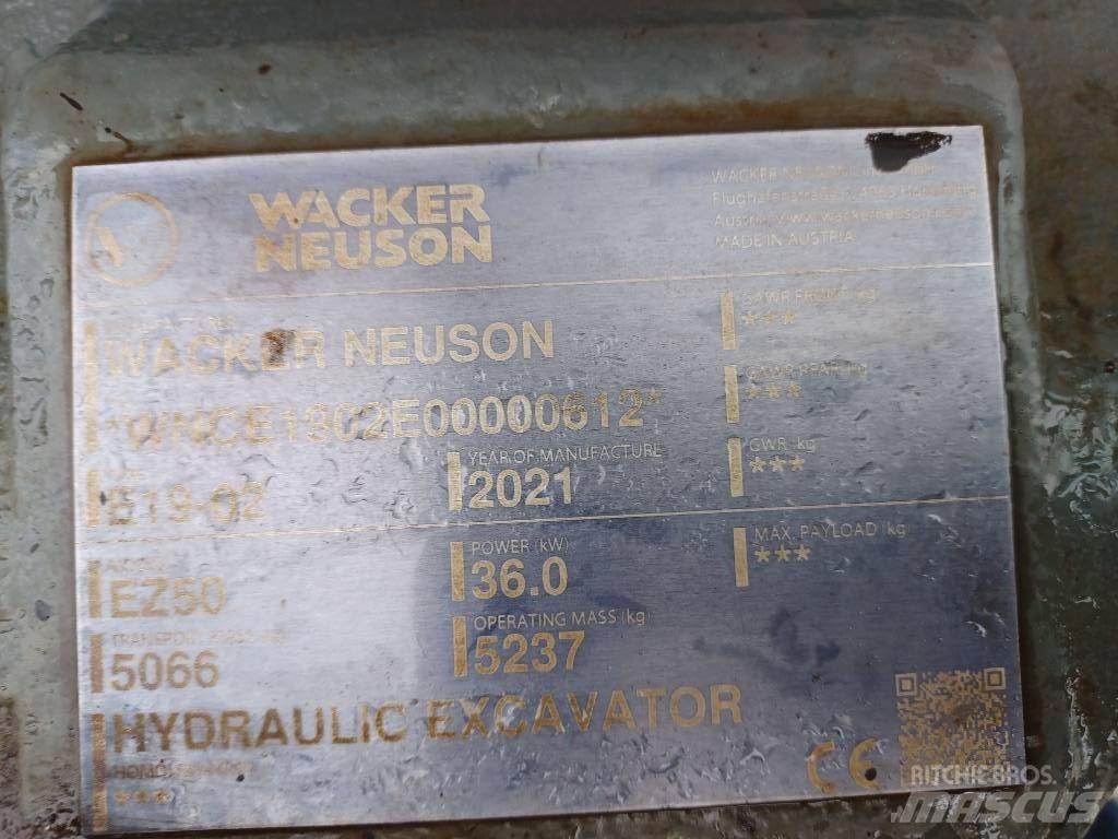Wacker Neuson EZ50 Гусеничні екскаватори