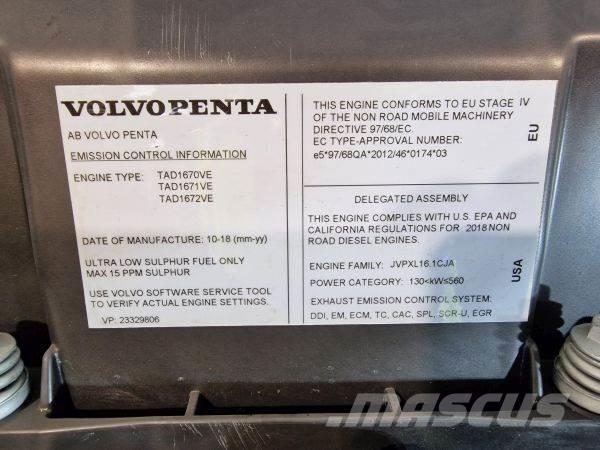 Volvo TAD1672VE Двигуни