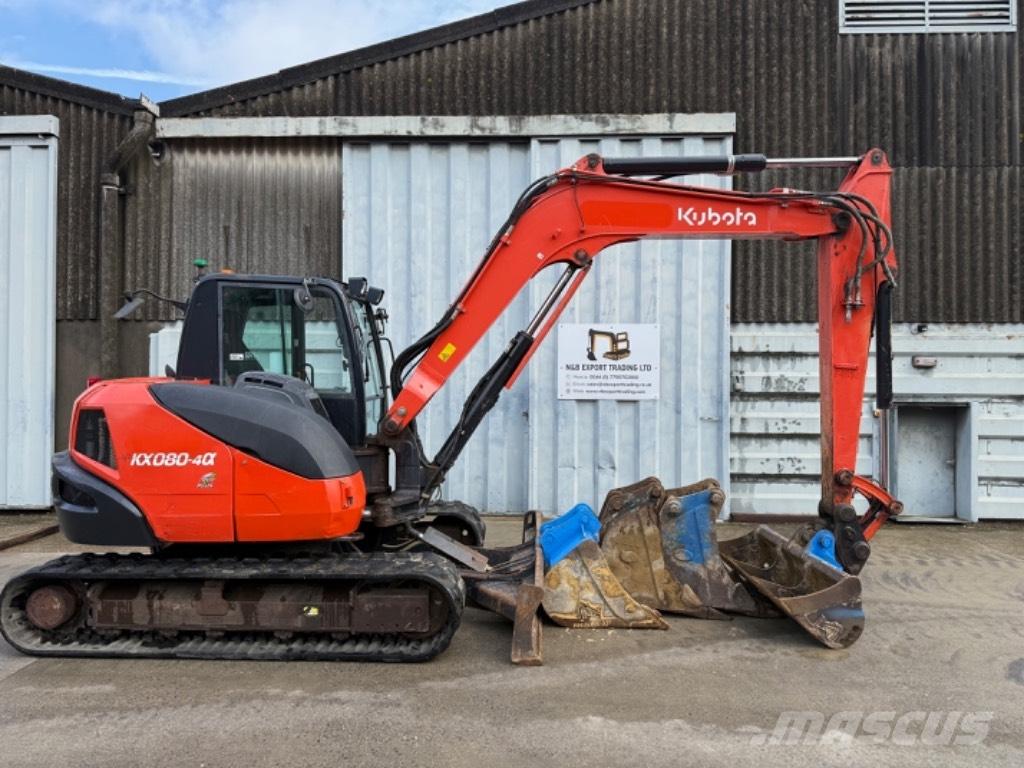 Kubota KX 080 Середні екскаватори 7т. - 12т.