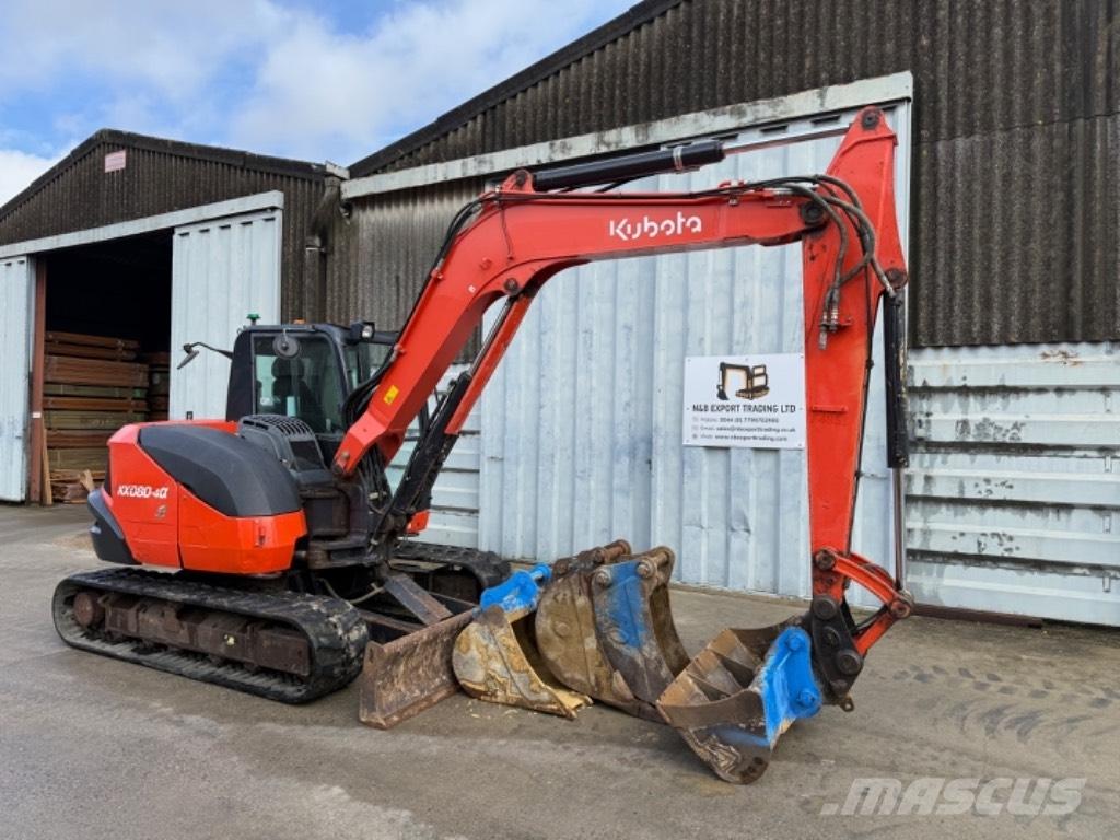 Kubota KX 080 Середні екскаватори 7т. - 12т.