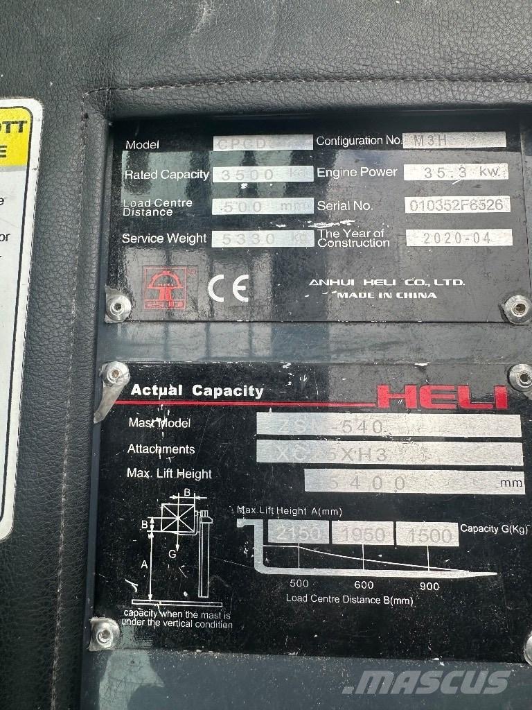 Heli CPCD 35 Дизельні навантажувачі