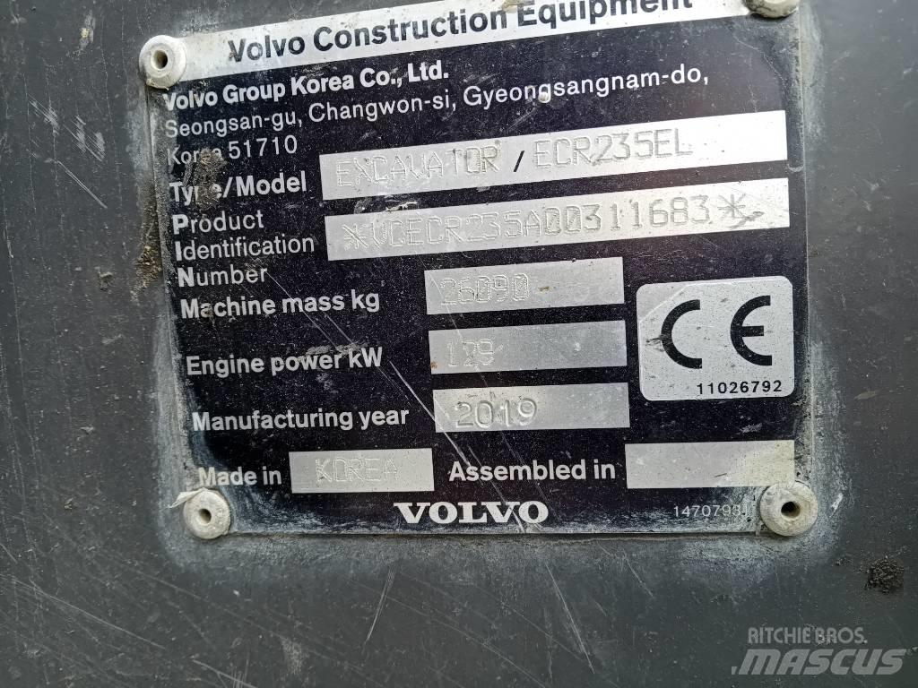 Volvo ECR235EL Гусеничні екскаватори