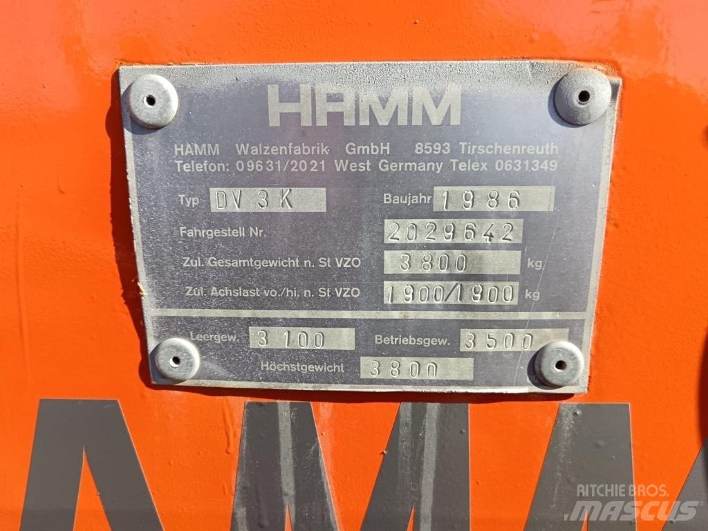 Hamm DV 3 K Котки тротуарні