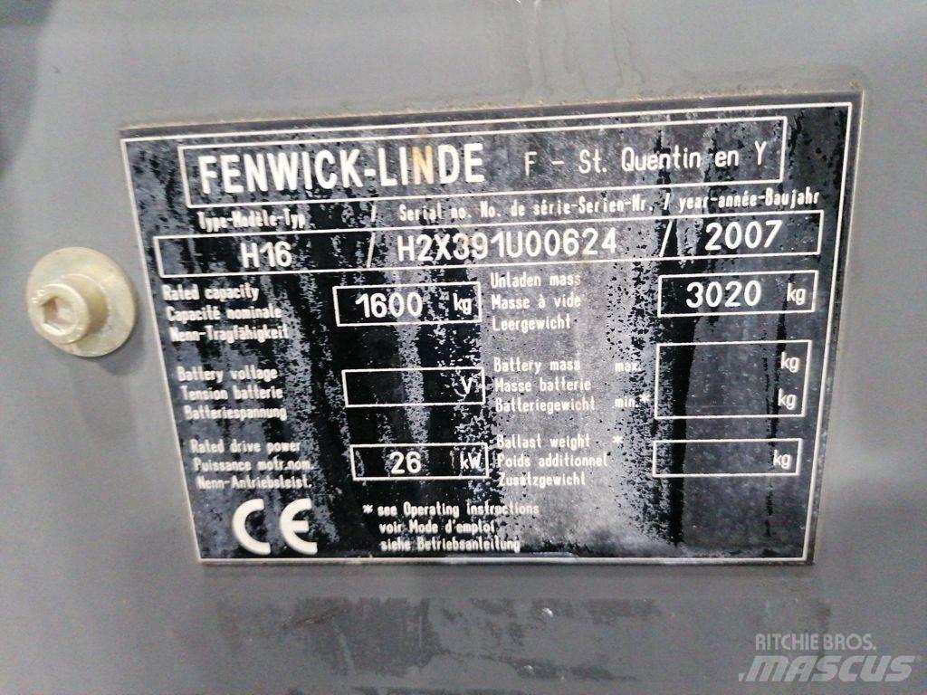 Linde H16D Дизельні навантажувачі