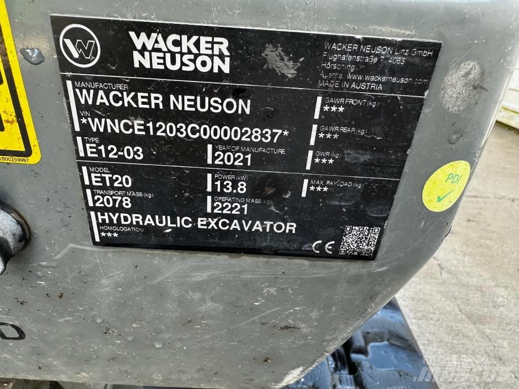 Wacker Neuson ET 20 Міні-екскаватори < 7т