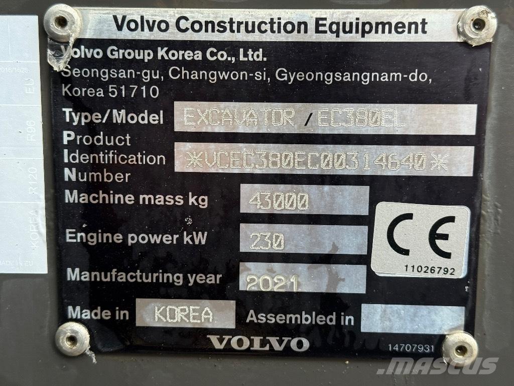 Volvo EC 380 EL Гусеничні екскаватори