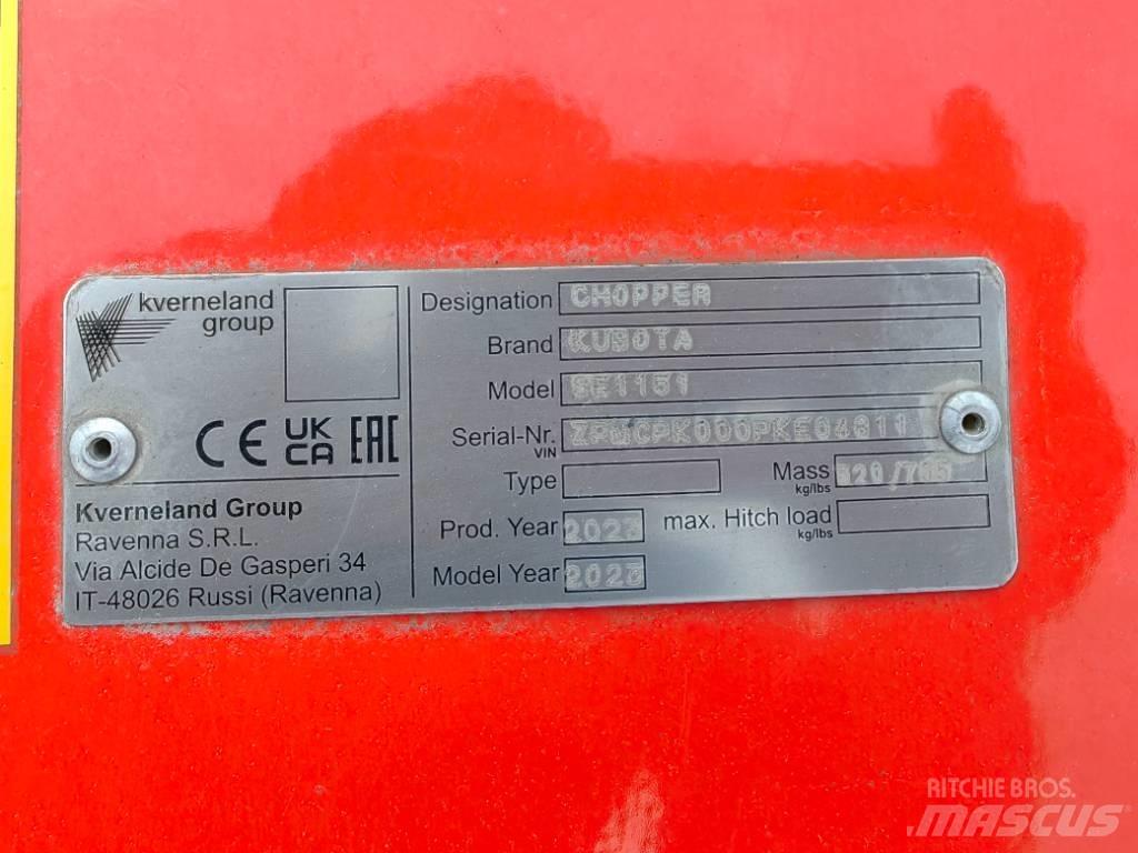 Kubota SE 1151UB Газонні і лукові косилки